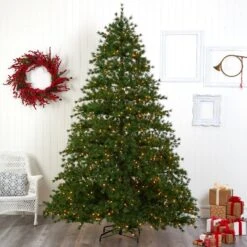 9’ Colorado Mountain Pine Artificial Christmas Tree With 650 Clear Lights, 3197 Bendable Branches And Pine Cones -Artificial Trees Store artificial 9 colorado mountain pine artificial christmas tree with 650 clear lights 3197 bendable branches and pine cones nearly natural 156446