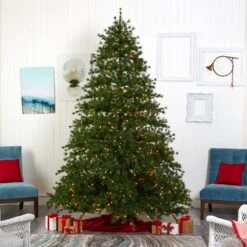 9’ Colorado Mountain Pine Artificial Christmas Tree With 650 Clear Lights, 3197 Bendable Branches And Pine Cones -Artificial Trees Store artificial 9 colorado mountain pine artificial christmas tree with 650 clear lights 3197 bendable branches and pine cones nearly natural 954929