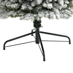 9’ Flocked Pencil Artificial Christmas Tree With 600 Clear Lights And 896 Bendable Branches -Artificial Trees Store artificial 9 flocked pencil artificial christmas tree with 600 clear lights and 896 bendable branches nearly natural 661300