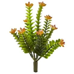 9” Flowering Sedum Artificial Plant (Set Of 6)