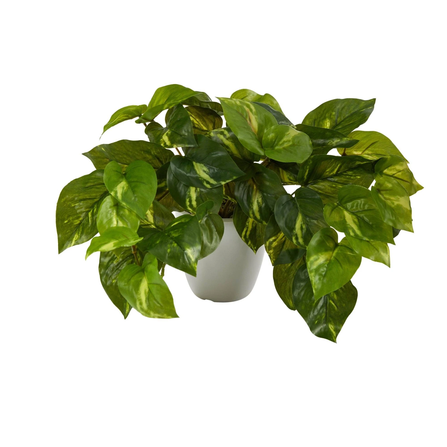 9” Pothos Artificial Plant In White Planter (Real Touch) 1 9” Pothos Artificial Plant In White Planter (Real Touch)