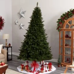 9’ Vermont Spruce Artificial Christmas Tree -Artificial Trees Store artificial 9 vermont spruce tree with 850 color changing multifunction with remote control led lights nearly natural 776815