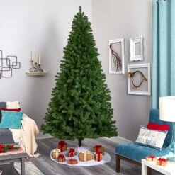 9’ Virginia Fir Artificial Christmas Tree With 600 Clear Lights And 1453 Bendable Branches -Artificial Trees Store artificial 9 virginia fir artificial christmas tree with 600 clear lights and 1453 bendable branches nearly natural 159271