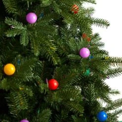 9.5' Montana Mountain Fir Artificial Christmas Tree -Artificial Trees Store artificial 95 montana mountain fir tree with 1150 multi color led lights and instant connect technology nearly natural 664046