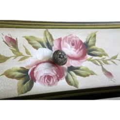 Antique Night Stand W/Floral Art 11 Antique Night Stand W/Floral Art -Artificial Trees Store artificial antique night stand wfloral art nearly natural 481755