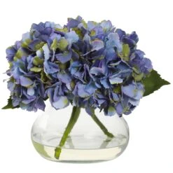 Artificial Blooming Hydrangea In Vase