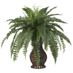Boston Fern W/Urn Silk Plant