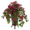 Bougainvillea Artificial Plant In Stand Planter