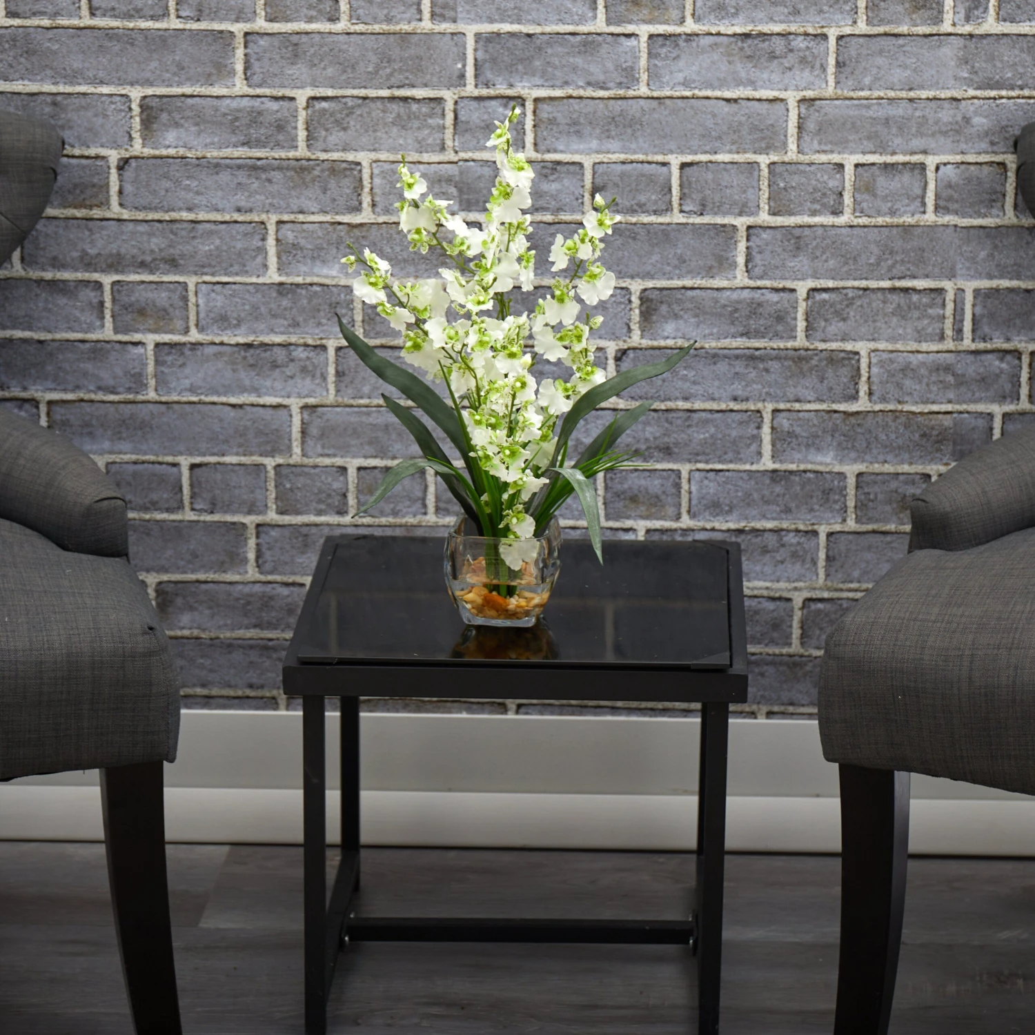 Dancing Lady Orchid Liquid Illusion Silk Flower Arrangement 12 Dancing Lady Orchid Liquid Illusion Silk Flower Arrangement - Image 12