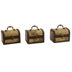 Decorative Chest W/Map (Set Of 3) 8 Decorative Chest W/Map (Set Of 3) -Artificial Trees Store artificial decorative chest wmap set of 3 nearly natural 160409