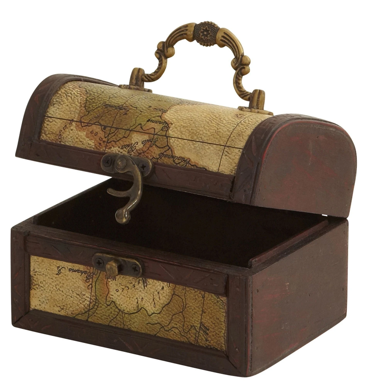 Decorative Chest W/Map (Set Of 3) 3 Decorative Chest W/Map (Set Of 3) - Image 3