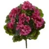 Geranium Artificial Bush UV Resistant (Indoor/Outdoor) (Set Of 4)