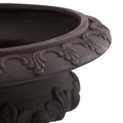 Iron Finished Decorative Urn (Indoor/Outdoor) -Artificial Trees Store artificial iron finished decorative urn indooroutdoor nearly natural 737262