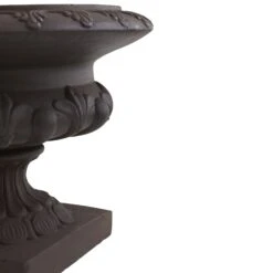 Iron Finished Decorative Urn (Indoor/Outdoor) -Artificial Trees Store artificial iron finished decorative urn indooroutdoor nearly natural 906056