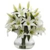 Large Lily Arrangement With Vase