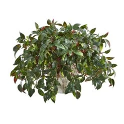 Mini Melon Artificial Plant In Weathered Planter UV Resistant (Indoor/Outdoor)