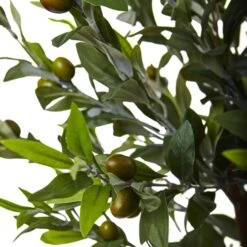 Olive Topiary Tree With Farmhouse Planter -Artificial Trees Store artificial olive topiary tree with farmhouse planter nearly natural 242292