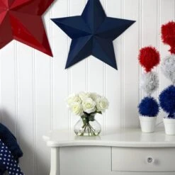 Rose Arrangement W/Vase -Artificial Trees Store artificial rose arrangement wvase nearly natural 172579