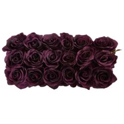 Roses In Rectangular Planter -Artificial Trees Store artificial roses in rectangular planter nearly natural 144034