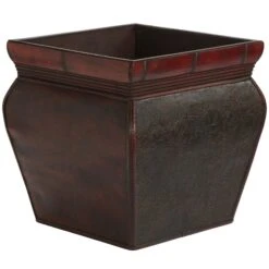 Square Planters W/Rim (Set Of 4) -Artificial Trees Store artificial square planters wrim set of 4 nearly natural 485622