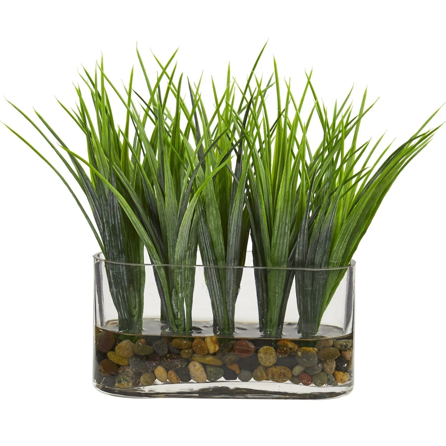 Vanilla Grass Artificial Plant In Oval Vase 1 Vanilla Grass Artificial Plant In Oval Vase